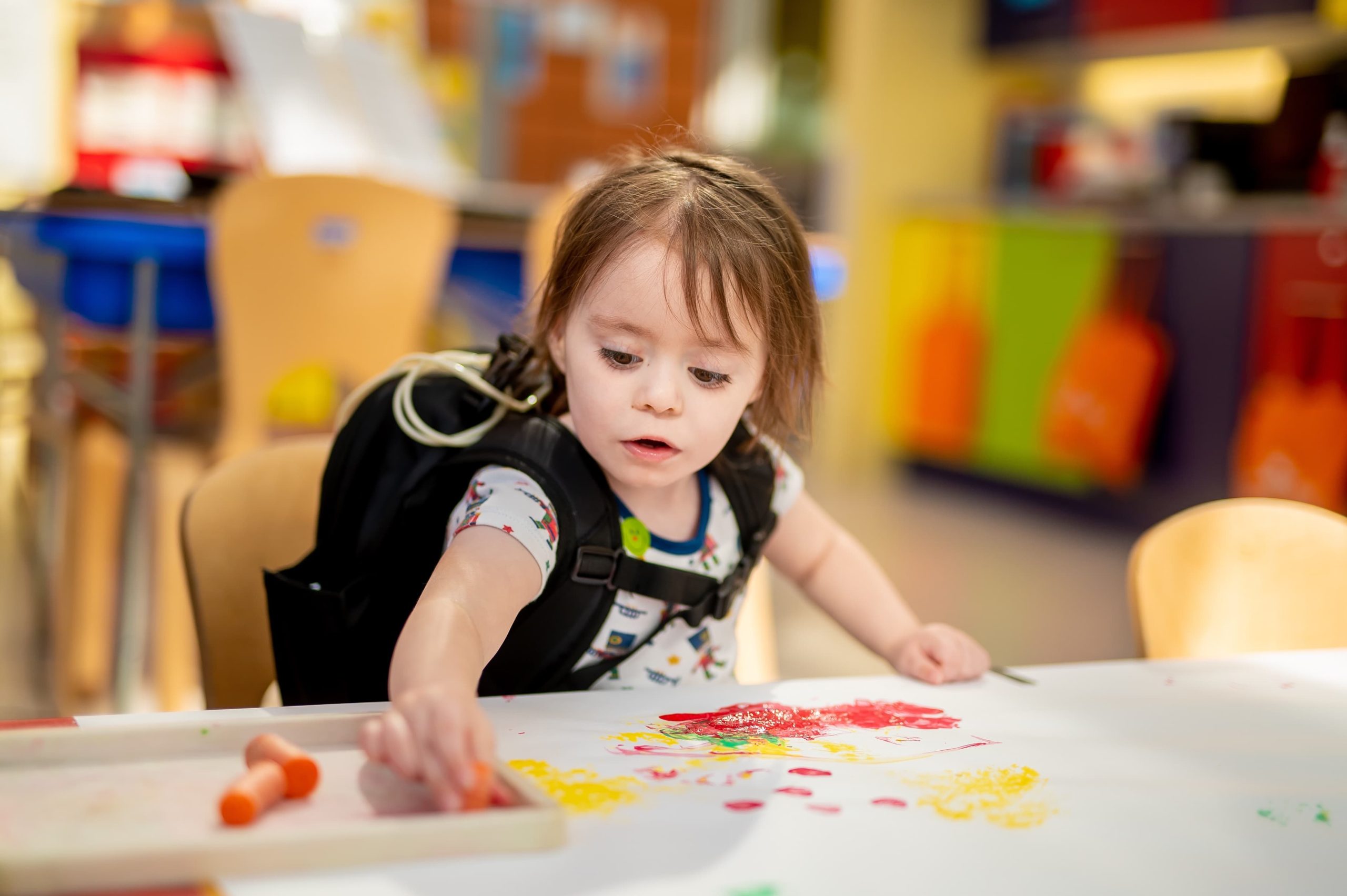Evelina School Header image showing child writing or drawing